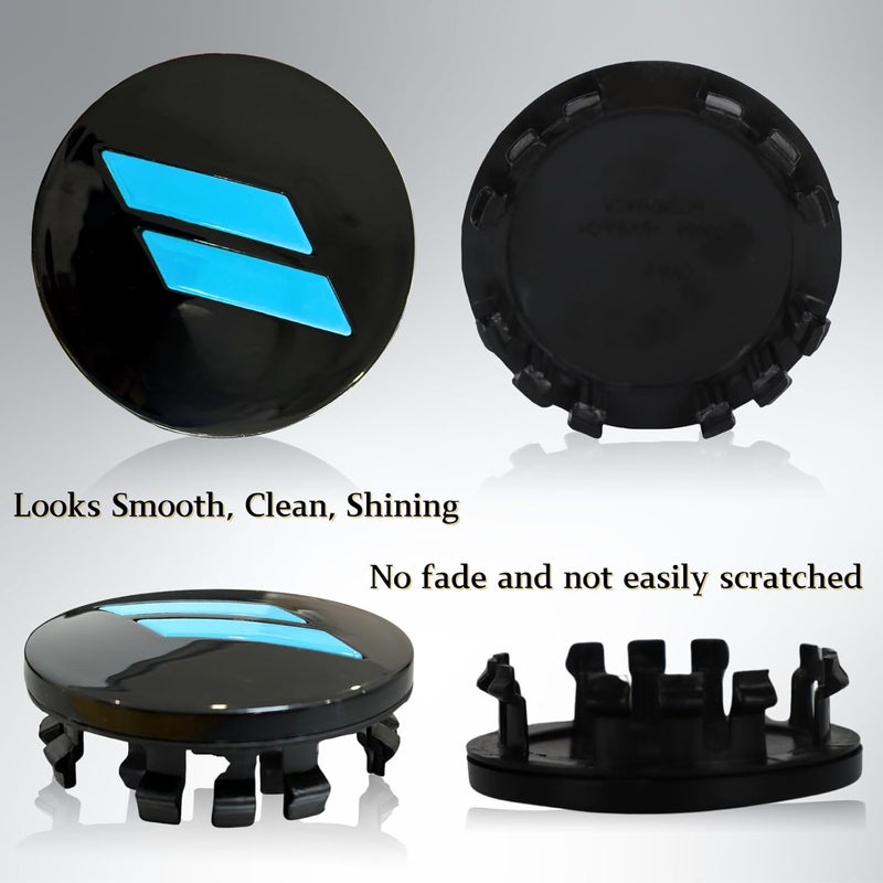 BINQIGOO 4PCS 63mm=2.5 inch Slash Wheel Center Cap Covers Fit for Dodge Charger Durango Dart 2015 2016-2020 Jeep/Chrysler Hubcaps Trim - Image 3